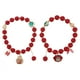 thumbnail image 1 of Pulseras de cuentas rojas afortunadas de moda de 2 piezas Pulseras de regalo de año nuevo 2021 (2 # + 4 #), 1 of 6