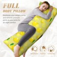 thumbnail image 5 of Picia Bright Lemons Body Pillow Cover - Super Soft Microfiber 20x54 Body Pillow Case - Envelope Closure, Wrinkle, Stain Resistant Body Pillow Cover,Elegant Bedding, 5 of 8