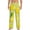 White, variant on Bright Lemons Print Mens Pajama Pants Sleep & Lounge Pants, PJ Bottoms With elastic waistb and Pockets