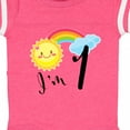 thumbnail image 4 of Inktastic I'm 1- First Birthday Sun Rainbow Boys or Girls Baby Bodysuit, 4 of 5
