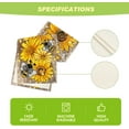 thumbnail image 5 of Dalrosia Sunflower Bee Flower Polka Dot Summer Table Runner, Seasonal Kitchen Dining Table Decoration for Indoor Party Home 12x72 Inch, 5 of 5