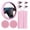 Pink, variant on Car Interior Decoration Accessories Kit, Dashboard Air Vent Trim Styling Set, Peel-and-Stick Automotive Interior Decor, Universal Vehicle Cabin Styling - Black