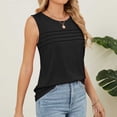 thumbnail image 4 of Afdoent Womens T Shirts Tank Tops 2025 Summer Casual Sleeveless Tops Loose Flowy Crewneck Shirt Basic Tees Tops Fashion Clothes For Women, 4 of 9