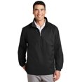 thumbnail image 1 of Chaqueta cortavientos con media cremallera Port Authority®. J703 Negro 2XL Autoridad Portuaria J703, 1 of 1