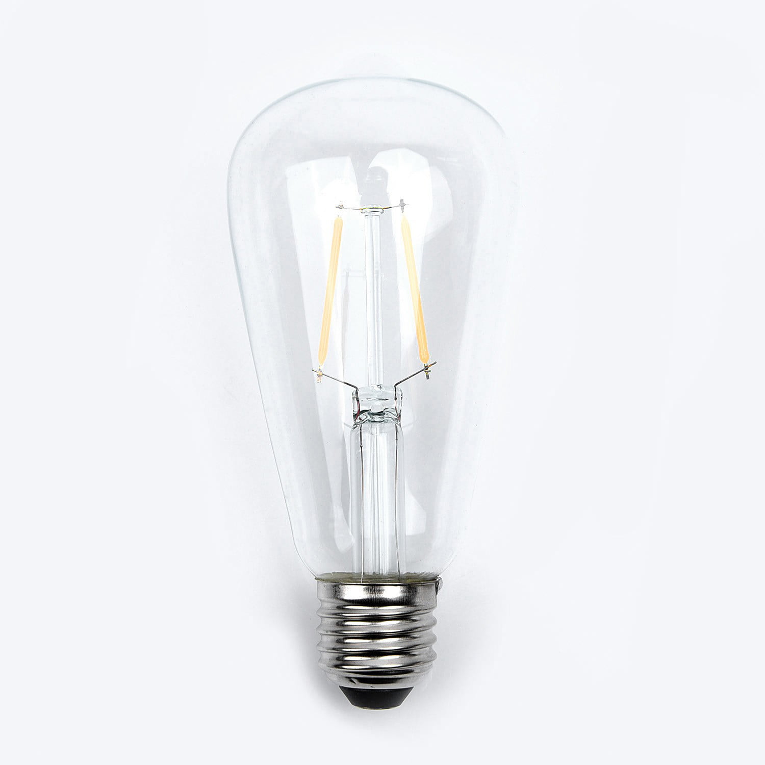 QXKE LED Filament Light Bulb 2W-8W Edison ST64 E27 Vintage Screw Non-Dimmable, Yellow White - Walmart.com