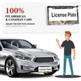 thumbnail image 6 of 1Pack License Plate Frames with Mountain Landscape Pattern Includes Screws & Caps Full Accessories Included Size 6.3x12.2inch(16x31cm), 6 of 8