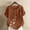 Brown#1, variant on GaThRRgYP Plus Size Tops Short Sleeve,Women Casual and Linen Round-Neck Top Printed Short Sleeve Button T-shirt Blouse Brown S