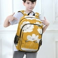 thumbnail image 6 of FORMRS School Backpack 17" Student Travel Bag with Laptop Compartment, White Flowers, 6 of 7