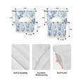 thumbnail image 6 of Blue Coral Coastal Kitchen Curtains Sets 24 Inch Length with Valance, Watercolor Summer Beach Coral Swag Valances and Tiers Curtain Set Drapes Swag Curtains for Living Room, Bathroom, Bedroom, Cafe, 6 of 6
