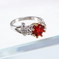 thumbnail image 3 of QQTDFG S925 Silver White Gold Plated Blue Zircon Women Rings Men Rings Party Gift J081-8-Blue, 3 of 5
