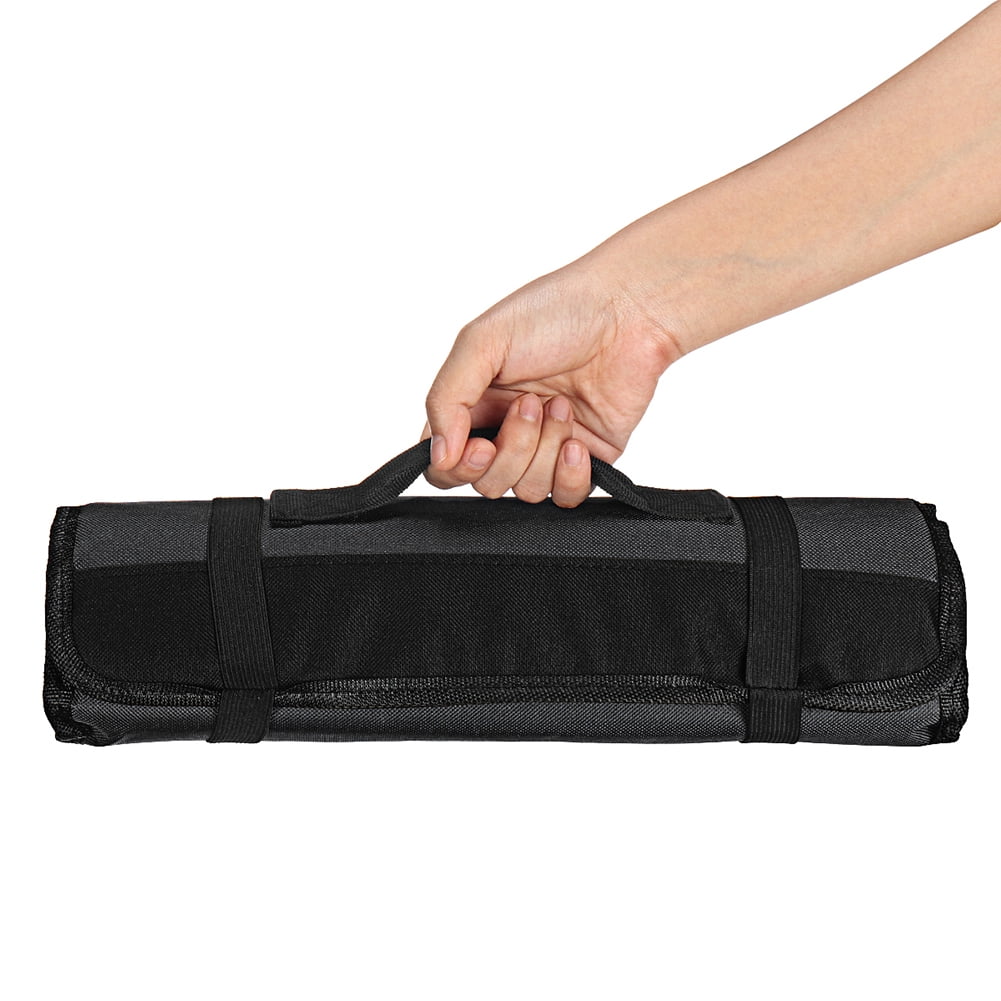 Papaba Chef Knife Bag,Portable 22 Pockets Kitchen Cooking Chef Knife Roll  Bag Storage Pouch Carry Case 