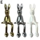 thumbnail image 1 of Sitting Bunny, Sitting Gold Bunny for Shelf,Ceramic Electroplate Rabbit Figurine, 1 of 1