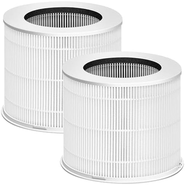 12020 HEPA Replacement Filter for Clorox Tabletop Room Air Purifier 11020 & 11021,2-in-1 H13 True HEPA High-Efficiency Filter,2 Pack