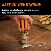 Gorilla Glue Clear Epoxy Syringe, 0.85 Fluid Ounce, Clear Finish