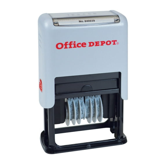 Office Depot Self-Inking Numberer, Black, 034210