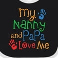 thumbnail image 4 of Inktastic Nanny and Papa Love Me Boys or Girls Baby Bib, 4 of 4