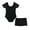 Black, variant on Kids Girls Ballet Dance Leotard Tumbling Bodysuit with Sport Shorts Athletic Booty Shorts Set Black 4