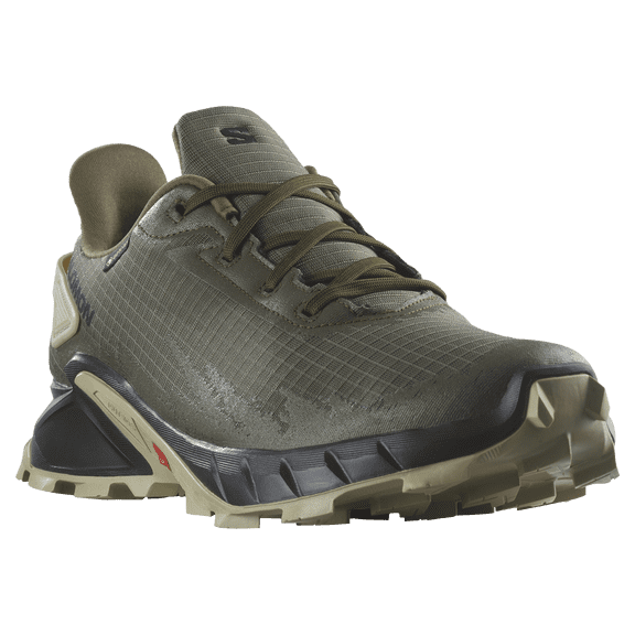 Salomon Alphacross 4 GTX Waterproof Trail Running Shoes for Men - Olive Night - 8M