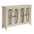 thumbnail image 3 of Hillsdale Furniture Bayside Wood 4 Door Console Cabinet, Antique White, 3 of 3