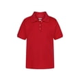thumbnail image 5 of Wonder Nation Girls Polo Shirt with Short Sleeves, Sizes XS-XXL, 5 of 11