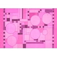 thumbnail image 1 of Ahgly Company Indoor Rectangle Abstract Pink Modern Area Rugs, 4' x 6', 1 of 4