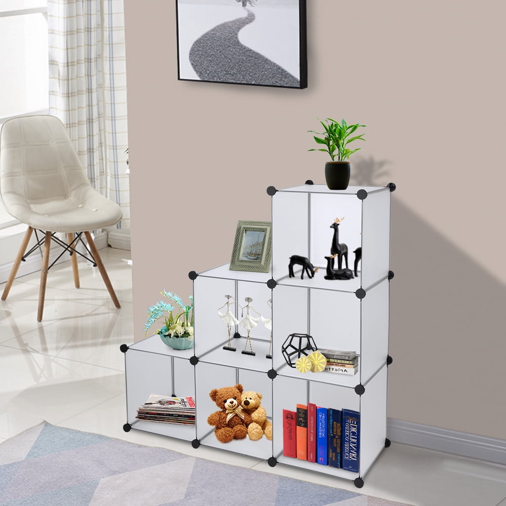 Private Jungle 6 Cubes Shoe Rack Storage Organizer, DIY Plastic Modular Closet Cabinet Storage Organizer,White Private Jungle 6 Cubes Shoe Rack Storage Organizer, DIY Plastic Modular Closet Cabinet Storage Organizer,White