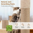 thumbnail image 5 of Costway 65" Cattail Cat Tower with Jute Scratching Posts Perch Basket Bed Dangling Balls, 5 of 10