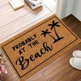 thumbnail image 4 of Front Door Mat Door Mat with Heavy Duty Backing Doormat Indoor Entrance Home Coir Doormat with Heavy-Duty, Weather Resistant, Non-Slip PVC Backing Funny Door Mats Plain Door Mat for Crafts 16x24IN, 4 of 6