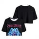 thumbnail image 1 of Pop cazadora para niña Hunters Boys Girls Fashion Round-Neck Group Panels T Shirt （Black）, 1 of 4