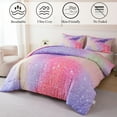 thumbnail image 2 of PERFEMET 3-Piece Bedding Set Twin Size for Girls Kids Teens,Purple Pink Gradient Tie-Dye Starlight Bedding Set for All Season, 2 of 6