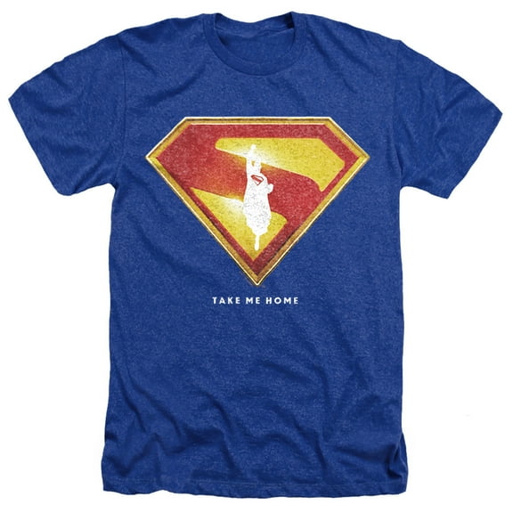 Superman 2025 Movie Take Me Home Shield Unisex Adult Heather T Shirt