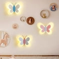 thumbnail image 4 of LINLIN Butterfly Wall lamp in Children's Room, Modern Creative LED Night lamp, 3D Butterfly Wall lamp in Children's Bedroom Corridor, Acrylic Warm White, 4 of 7