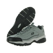 Skechers Energy Afterburn Lace-Up Sneakers, Mens Athletic Shoes with Leather and Mesh Upper