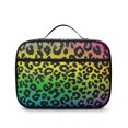 thumbnail image 2 of Black and Blue Leopard Print Insulated Lunch Bag Teens,Bento School Lunch Bag for Teens for Work,Picnic or Travel 10.6x7.7x4.3 Inches,12 Can Capacity, 2 of 6