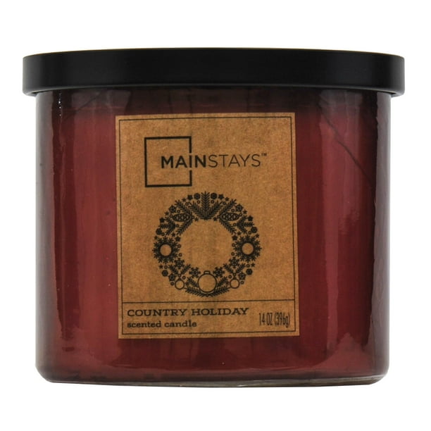 Mainstays Country Holida 3Wick Candle, 14Ounce