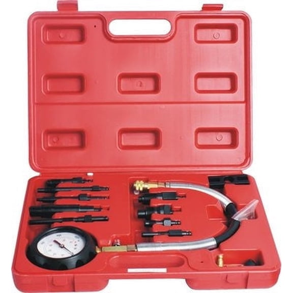 12 Piece Diesel Engine Compression Test Kit Direct & Indirect Injection Tester