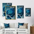 thumbnail image 4 of Designart Rose Blue And White I Canvas Wall Art, 4 of 5