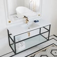 thumbnail image 6 of Swiss Madison Pierre 48 Black Metal Frame Bathroom Sink, 6 of 13