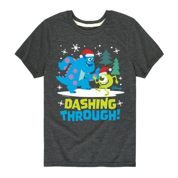 Monsters Inc - Dashing Through - Toddler And Youth Short Sleeve Graphic T-Shirt