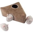 thumbnail image 2 of Juguetes para perros chirriantes, juguetes interactivos duraderos para esconder y buscar, rompecabezas de felpa para perros(RAT), 2 of 5