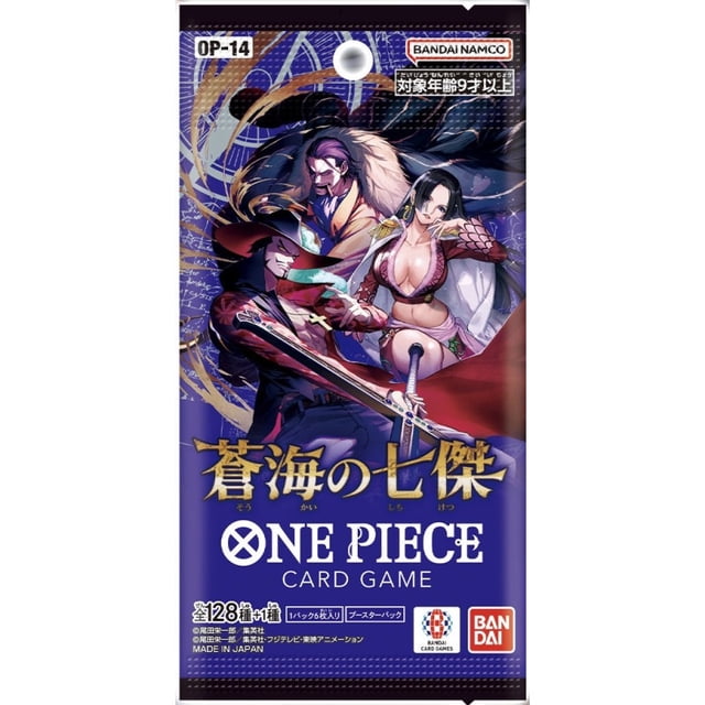 One Piece Card Game The Seven Heroes Of The Blue Sea Booster Pack (OP-14) (Japanese) - 6 Cards