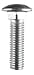 Hillman Carriage Bolt 1/2 " - 13 X 2 " Grade 2 Coarse Round Head