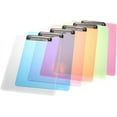 thumbnail image 1 of Portapapeles estéticos en varios colores, tamaño carta con clip de metal duradero, anilla retráctil para colgar para ahorrar espacio, superficie de escritura portátil para uso profesional y personal, 1 of 5