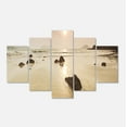 thumbnail image 2 of Lever du Soleil sur la Mer Rocheuse Panorama - Art Moderne de Toile de Bord de Mer, 2 of 3