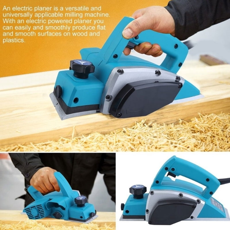 110V Portable Electric Wood Planer Hand 