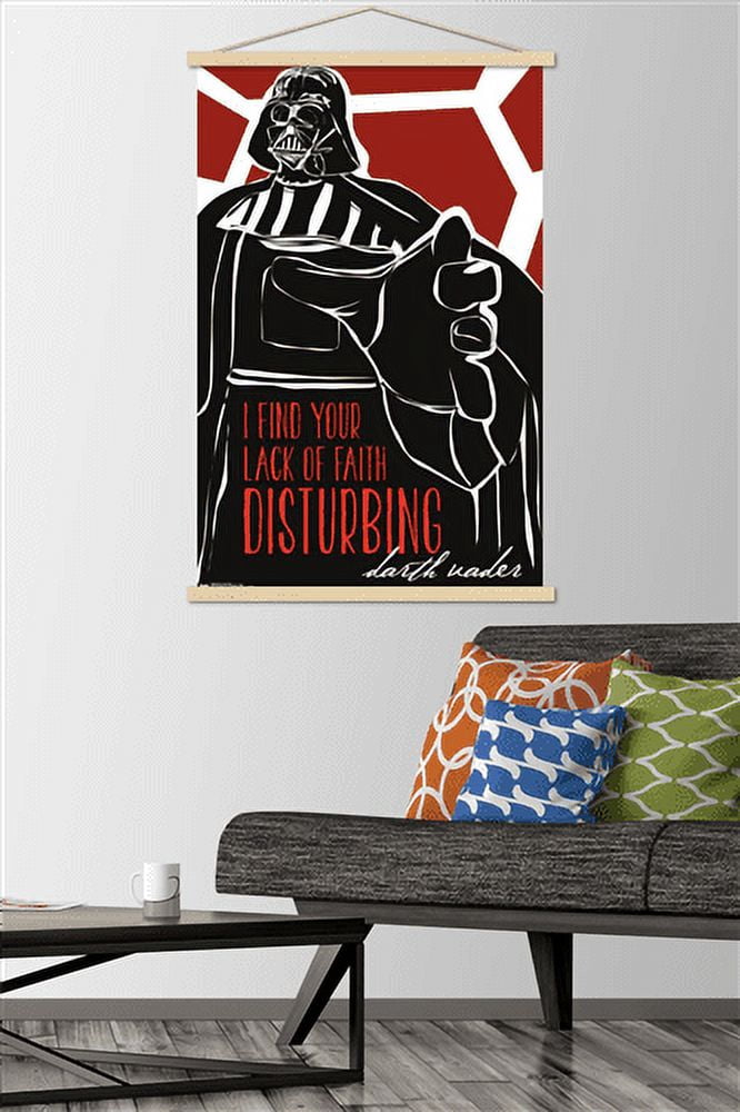Star Wars: Saga - Lack of Faith Wall Poster with Wooden Magnetic Frame, 22.375" x 34"