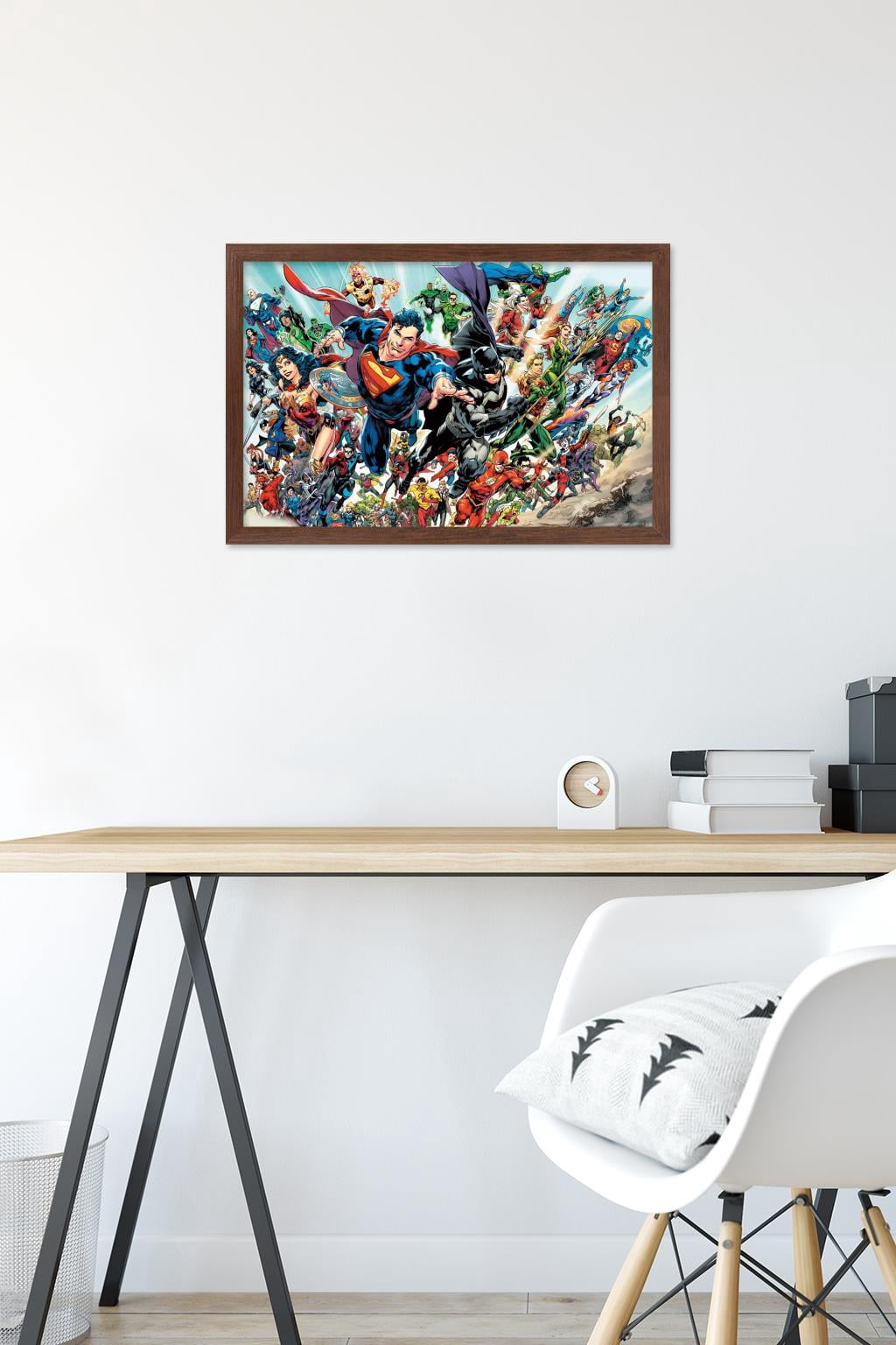 DC Comics - Justice League Rebirth - Group Wall Poster, 14.725" x 22.375", Framed