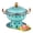 Blue, variant on Portable Copper Hot Pot, Vintage Pot Hotpot Cooker, Traditional Soup Pot Copper Cooking Pot, Pot for Home Restaurant Party Camping