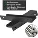 thumbnail image 3 of Manija negra para gabinete de cocina de 4 piezas con 8 tornillos, manija de aluminio para muebles, tiradores para gabinetes de cocina, manijas para muebles de cajones, 120 * 32 * 17,7 mm para el hogar, armario, garaje JM, 3 of 5