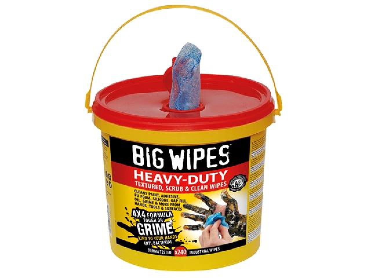 Big Wipes Heavy Duty Antibacterial Textured Cleaning Wipes 80pk